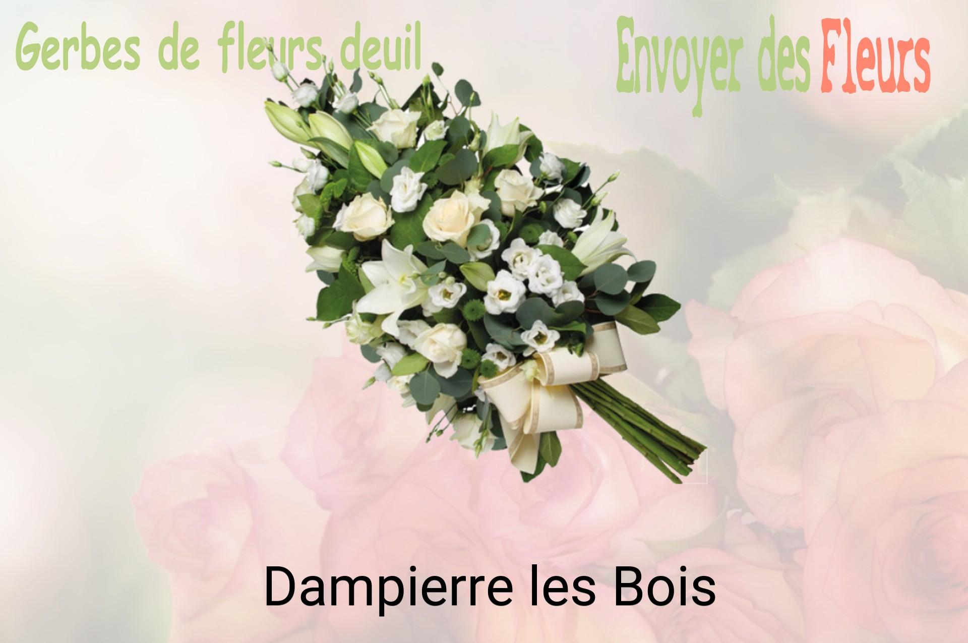 Gerbe de fleurs de deuil livrée à Dampierre-les-Bois